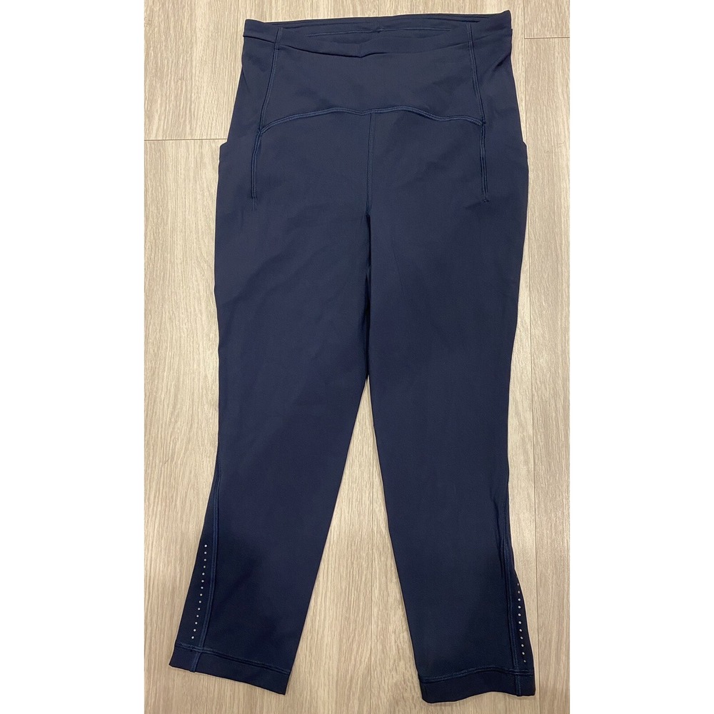 Lululemon Leggings Adult 6 Blue Align Crop Pant 21" Nulu Stretch W6AS8S Women